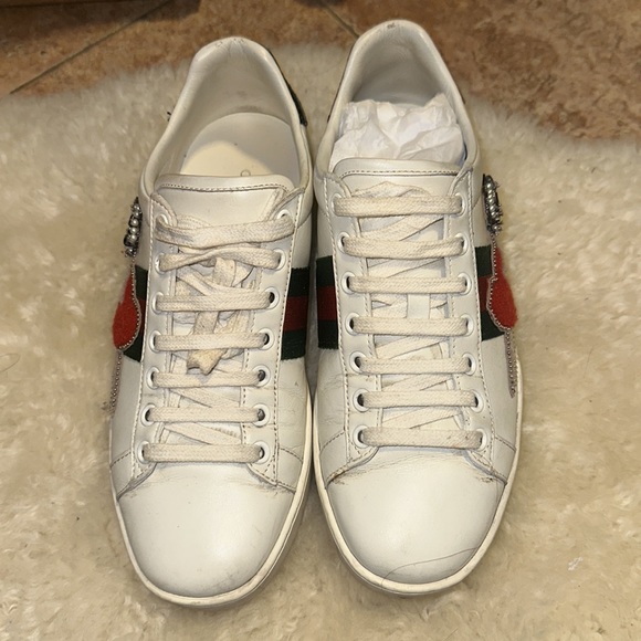 Gucci rhinestone sneakers size 37 - Picture 2 of 9